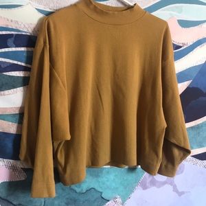 Ilana kohn yellow mockneck top